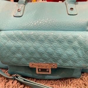 Damsel in Defense Turquoise Blue Duall Entry Conceal Carry Hobo Bag